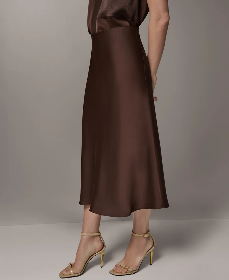 Donna Karan New York Petite A-Line Midi Skirt