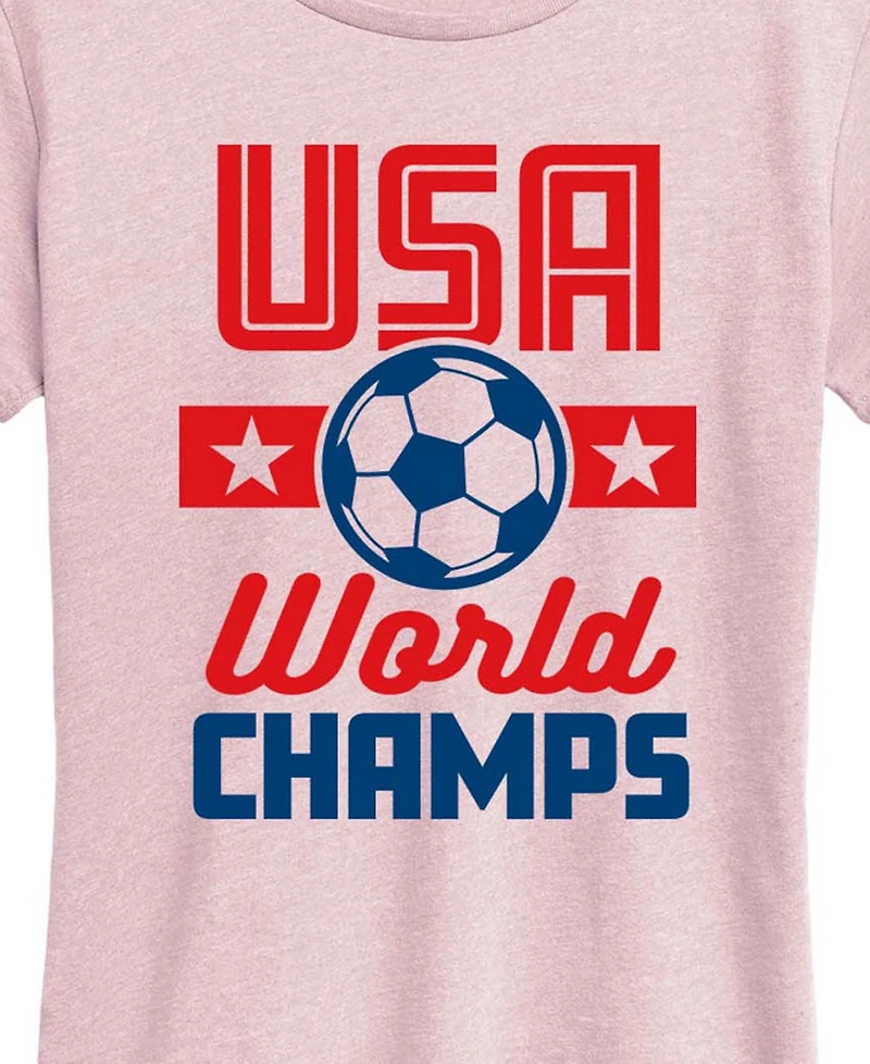 Hybrid Apparel Plus Usa Soccer World Champs Graphic T-Shirt
