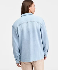 Sun + Stone Men's Denim Overshirt, Macy's Exclusive