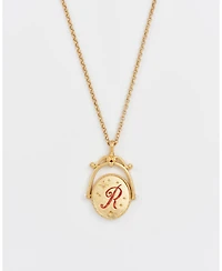 Fable England R Initial Spinner Chain Necklace