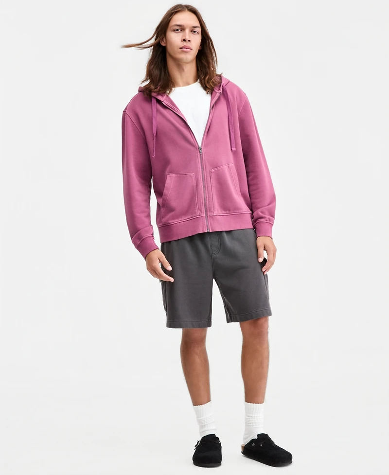 Sun + Stone Men's Explore Graphic Zipper Hooded Sweatshirt, Macy's Exclusive