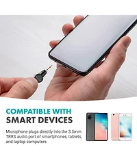 Movo MA5SP 3.5mm Trrs Shotgun Microphone for iPhone or Android Devices