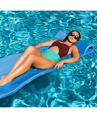 Trc Recreation Splash 1.25" Thick Foam Swimming Pool Float Mat, Bahama Blue
