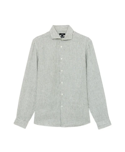 Reiss Men's Ruban Stripe Linen Shirt