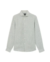 Reiss Men's Ruban Stripe Linen Shirt