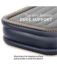 Intex Dura Beam Deluxe Pillow Raised Air Mattress w/ Built In Pump, Twin, 2 Pack