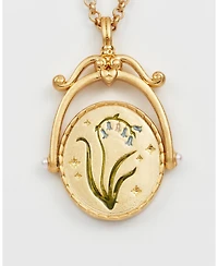 Fable England B Initial Bluebell Spinner Chain Necklace