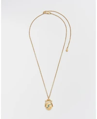 Fable England F Initial Forget-Me-Not Spinner Chain Necklace
