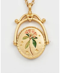Fable England K Initial Kalmia Gold Spinner Chain Necklace