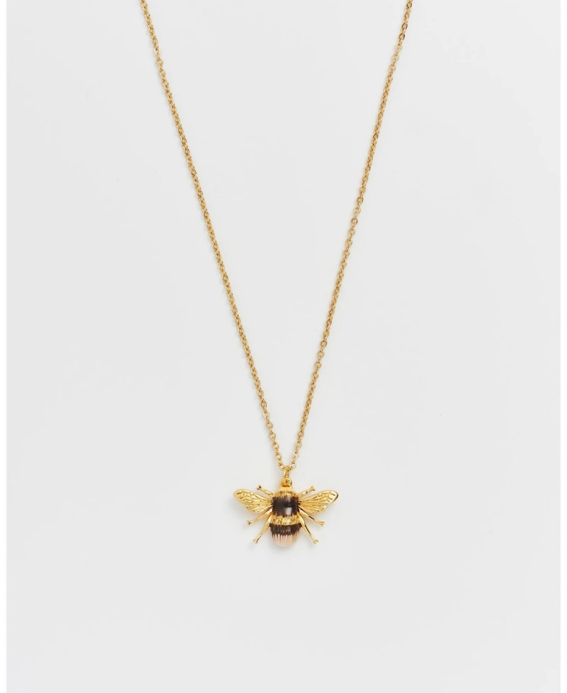 Fable England Honey Bee Enamel Necklace
