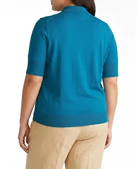 Universal Standard Plus Savvy Fine Knit Turtleneck Sweater Top