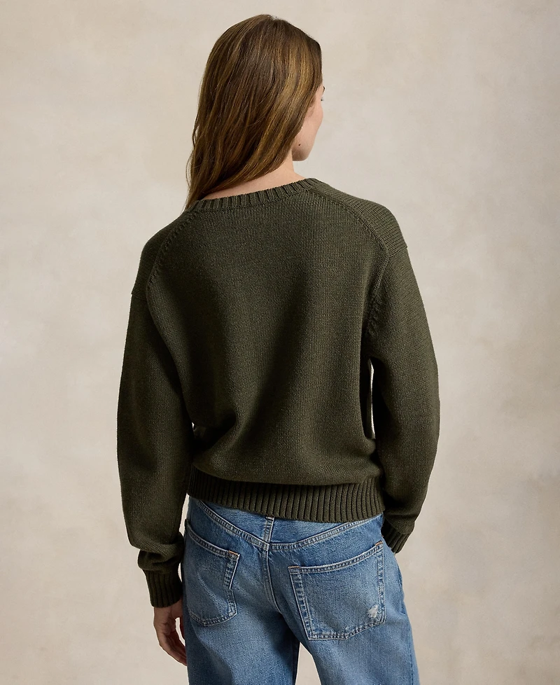 Polo Ralph Lauren Women's Cotton Crewneck Sweater