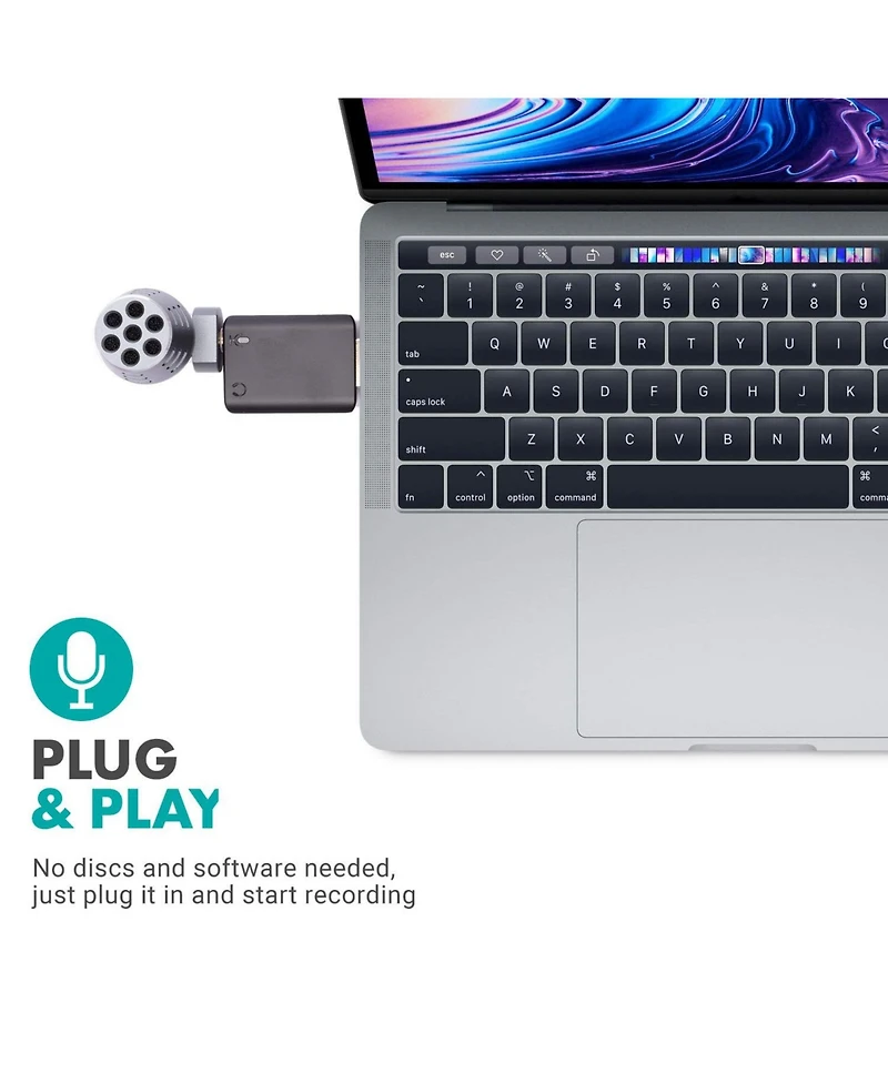 Movo DOM2-usb Mini Omnidirectional Usb Computer Microphone for Pc and Mac