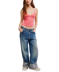 Free People Women's V-Neck Sleeveless Lounge Tank Top