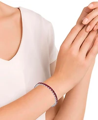 Macy's Lab Grown White Sapphire (14.28 ct. t.w.) Bracelet Sterling Silver (Also Available Ruby)