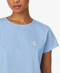 Lauren Ralph Women's 2-Piece Cotton Tee and Boxer Set
