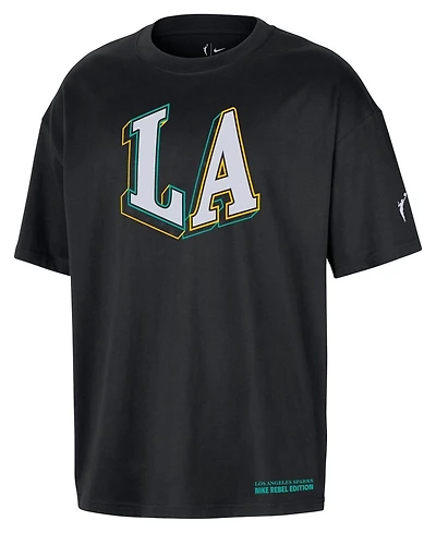Nike Men's and Women's Black Los Angeles Sparks Standard Issue Rebel Edition T-Shirt