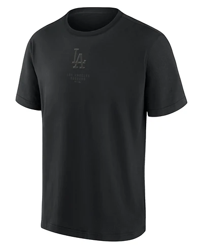 Fanatics Men's Los Angeles Dodgers Black Out Heavyweight T-Shirt