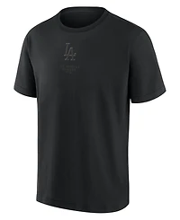 Fanatics Men's Los Angeles Dodgers Black Out Heavyweight T-Shirt