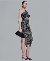 Bcbg Women's One-Shoulder Midi Dress