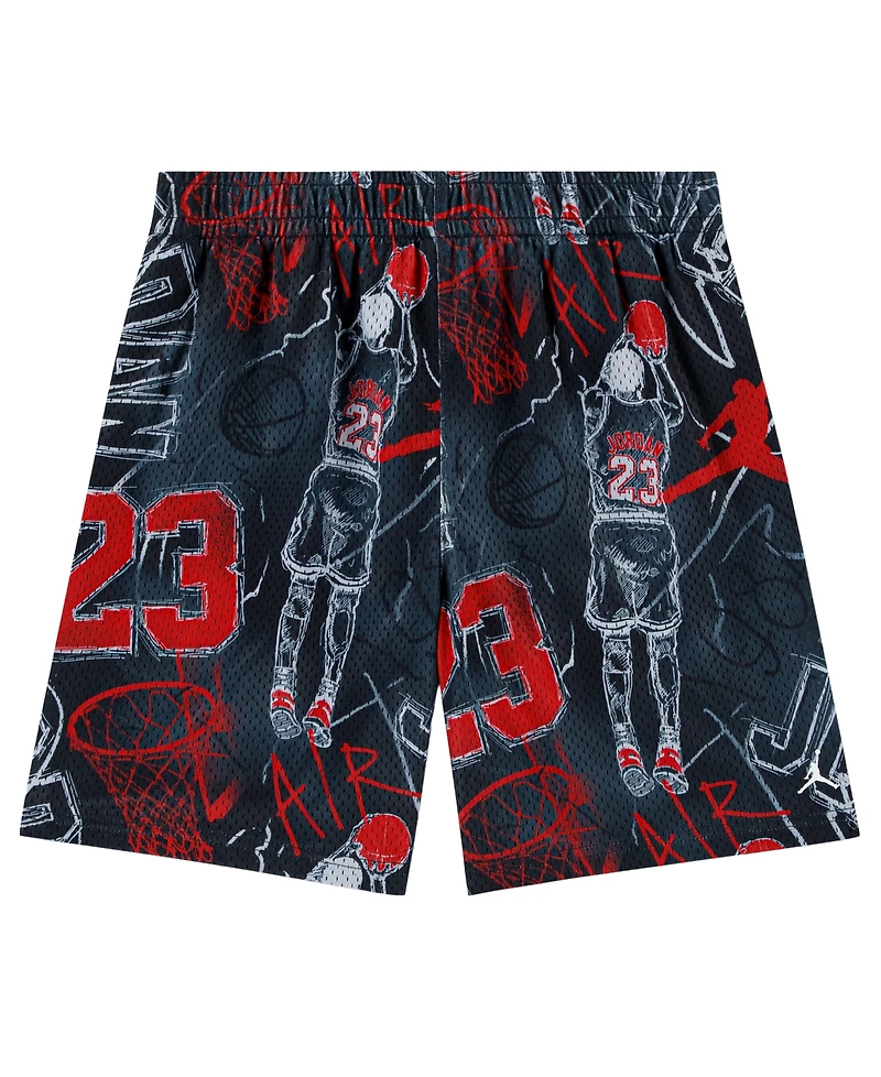 Jordan Boys' 8-20 Notebook Doodle Printed Shorts