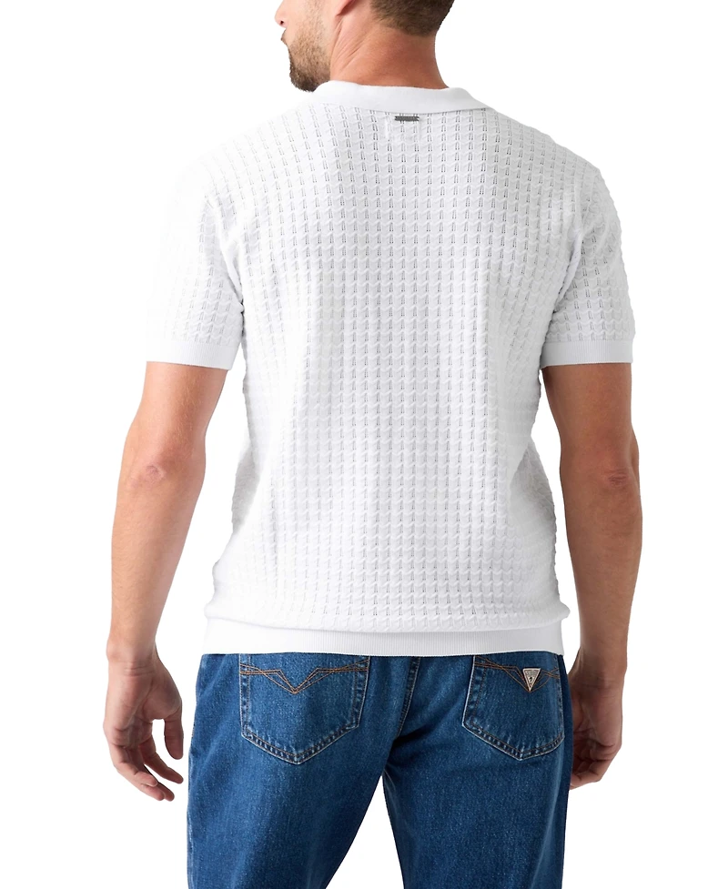 Guess Men's Chevron Pointe Short-Sleeve Polo Shirt