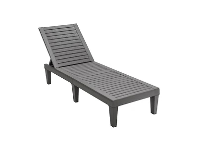Boyel Living Outdoor Chaise Lounge Chair with 5 Positions Adjustable Backrest