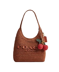 Coach Women's Straw Cherries Bag Charm
