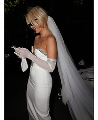 Miss Circle Women's Cathedral Long Wedding Veil