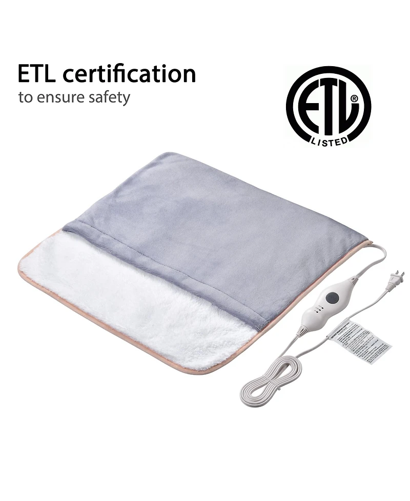 Yescom 2 Packs Electric Heated Foot Warmer Unisex Winter Foot Heating Pad Auto Shut Off