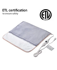 Yescom 2 Packs Electric Heated Foot Warmer Unisex Winter Foot Heating Pad Auto Shut Off