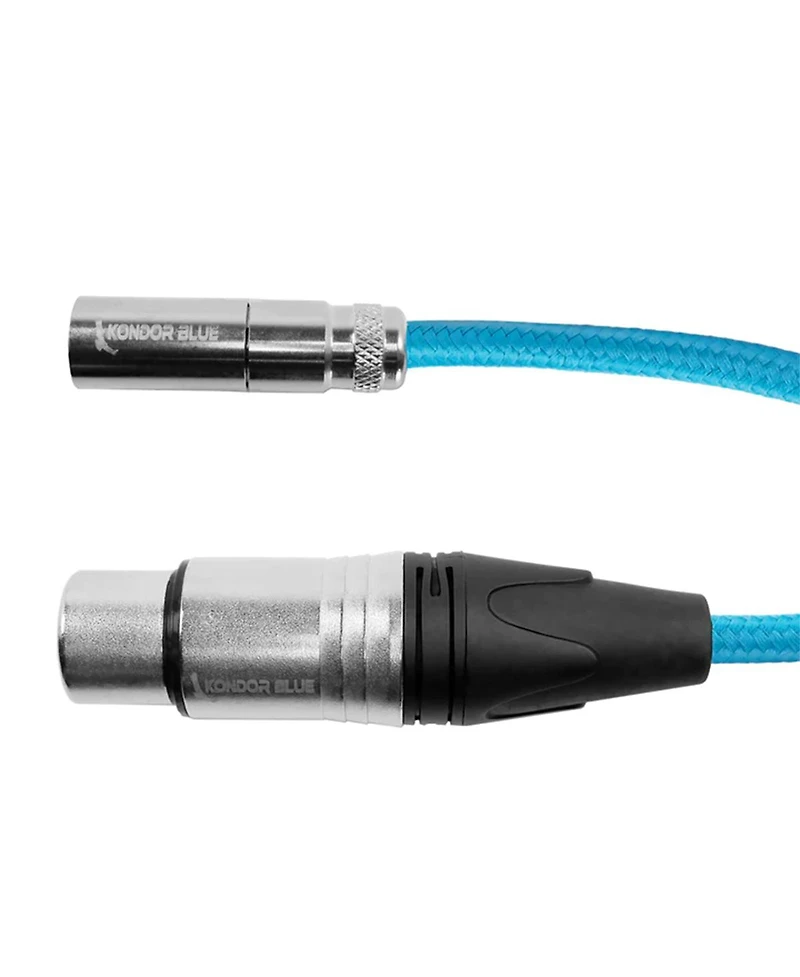 Kondor Blue 3' Mini Xlr Male to Xlr Female Audio Cable for Bmpcc 6K Pro and C70 Camera