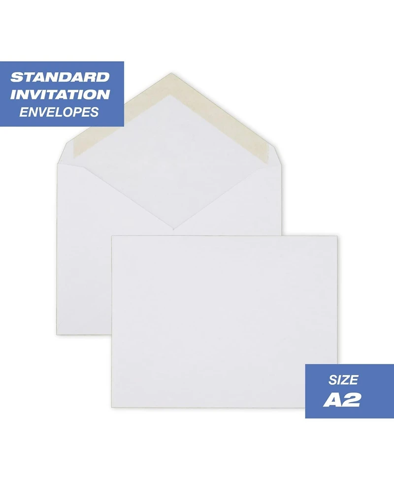 Gnuadz A2 Invitation Envelopes Gummed Closure Woven Paper