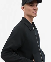 Mode of One Men's Relaxed-Fit Sweatshirt-Knit Jacket, Macy's Exclusive