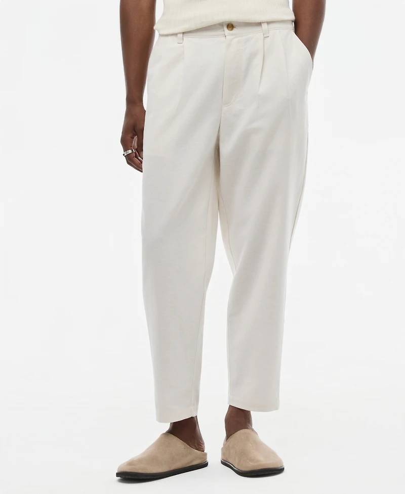 Mode of One Men's Relaxed-Fit Oxford Linen-Blend Pants, Macy's Exclusive