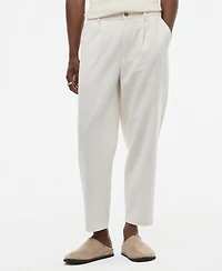 Mode of One Men's Relaxed-Fit Oxford Linen-Blend Pants, Macy's Exclusive