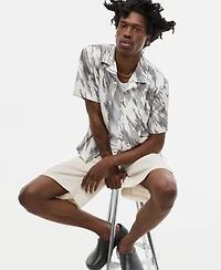 Mode of One Men's Relaxed-Fit Camo Short-Sleeve Shirt, Macy's Exclusive