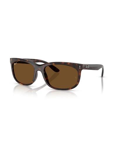 Ray-Ban Unisex Polarized Rectangle Sunglasses, Balorette RB2389F