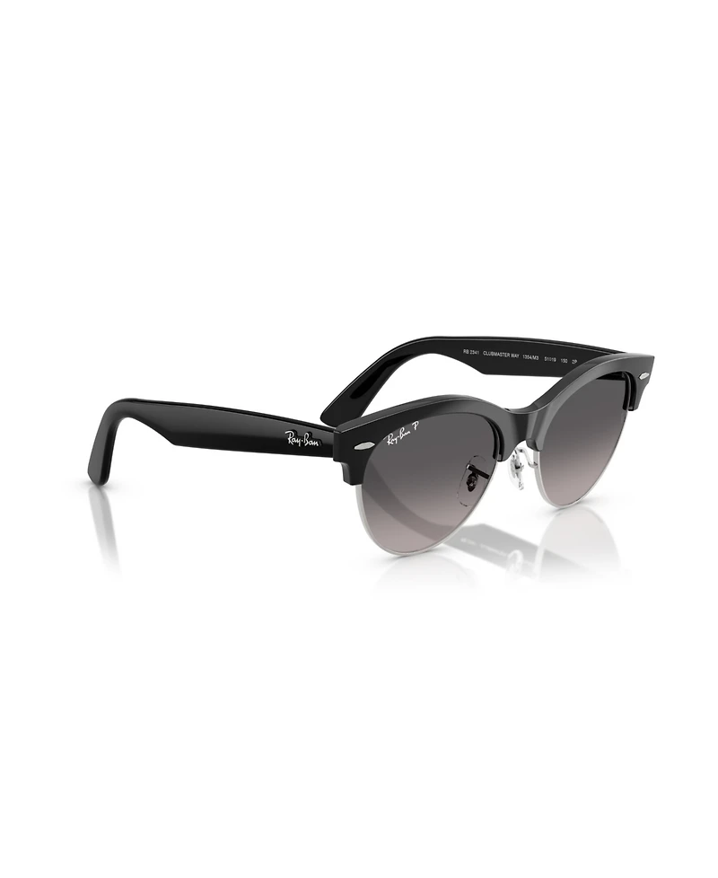 Ray-Ban Unisex Polarized Clubmaster Way Square Sunglasses,RB2341