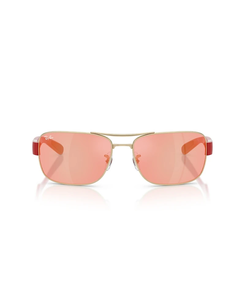 Ray-Ban Unisex Scuderia Ferrari Collection Square Sunglasses, RB3763M