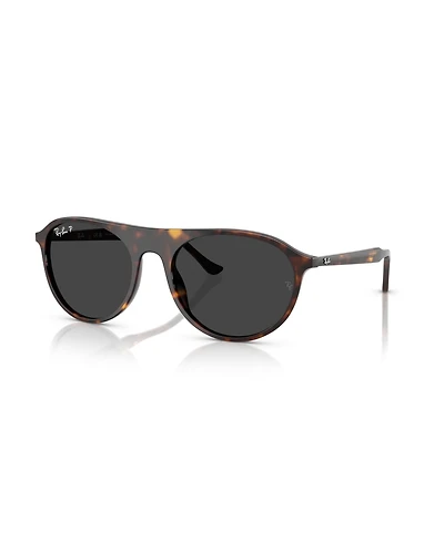 Ray-Ban Unisex Polarized Square Sunglasses, RB2215