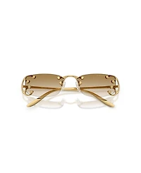 Prada Women's Rectangle Sunglasses, Pr C57S