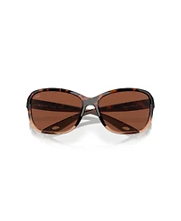 Costa Del Mar Women's Polarized Square Sunglasses, Seadrift 6S9114