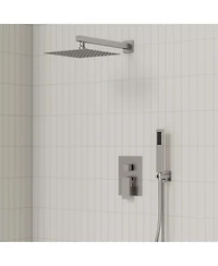 Everstrein 10" Rain Shower Head High Pressure Wall Mount Shower System Bathroom Shower Faucet Set