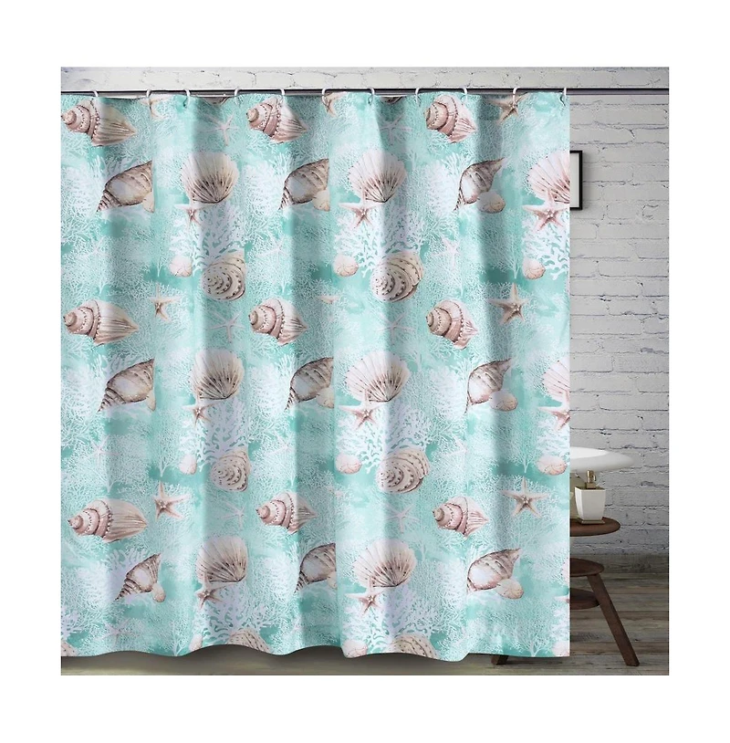 Barefoot Bungalow Bath Shower Curtain Ocean