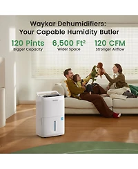 Waykar 120 Pint Dehumidifier for Home Basement