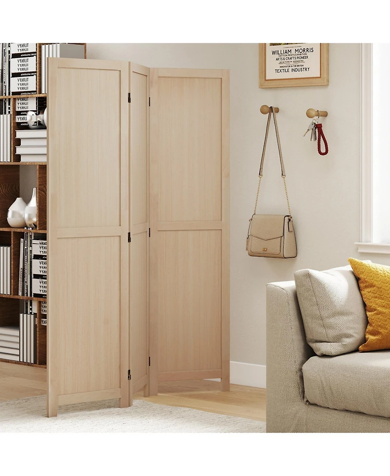 sumyeg 3-Panel Folding Room Divider for Home Office Bedroom or Restaurant Use