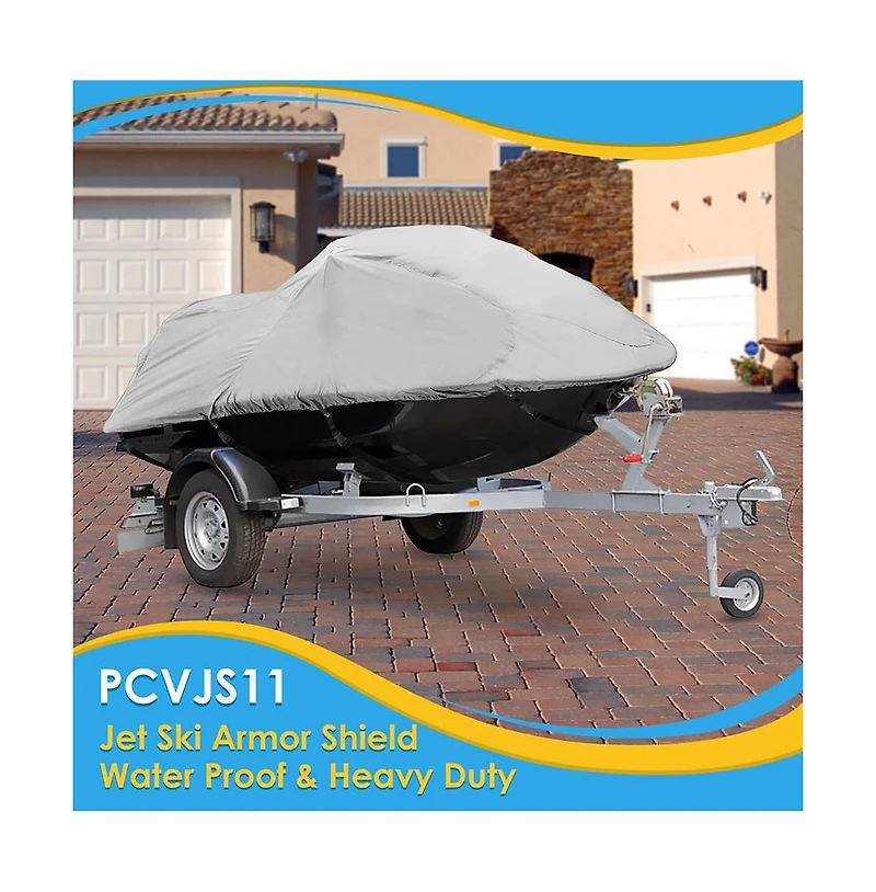 Pyle Armor Shield Jetski Storage Cover for 103''-107'' Watercraft