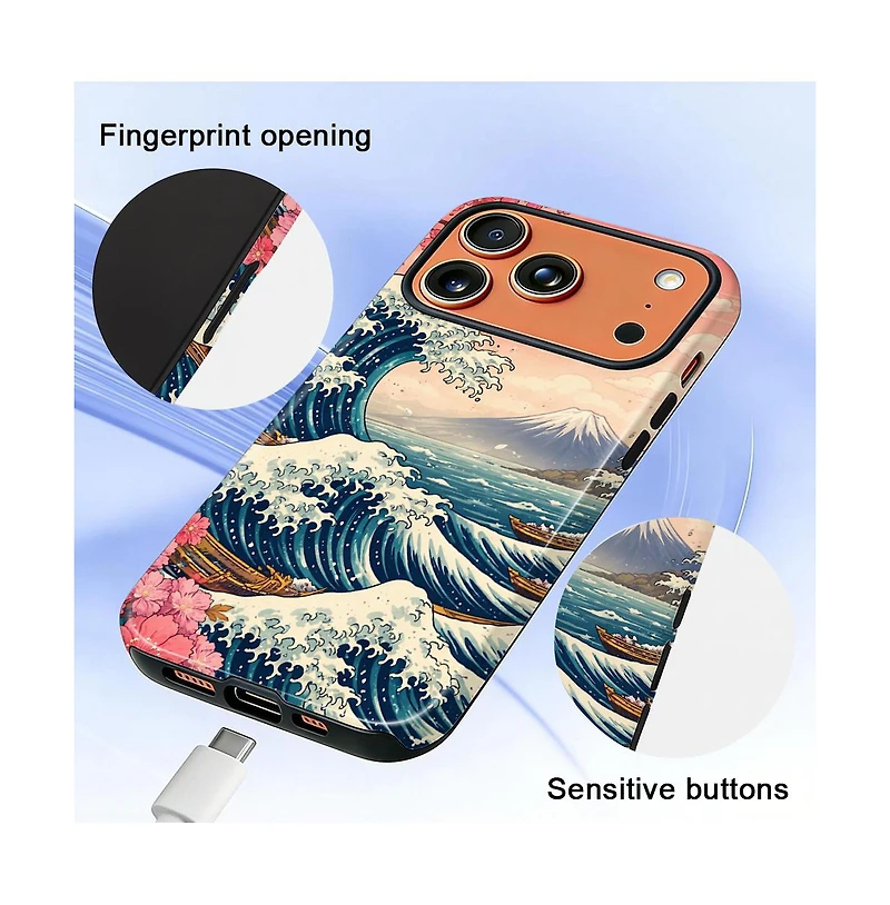 Gonez Case for iPhone 17 Pro Max, 2-in-1 Dual-Layer Shockproof Protection