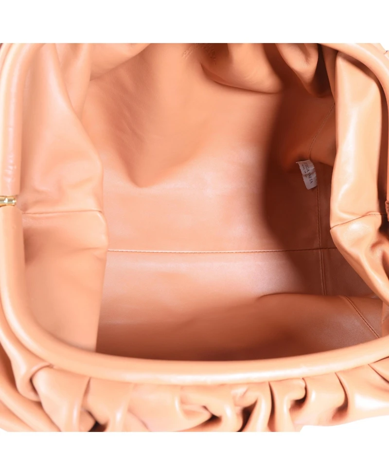 Pre-Owned Bottega Veneta Tan Calfskin Leather Pouch